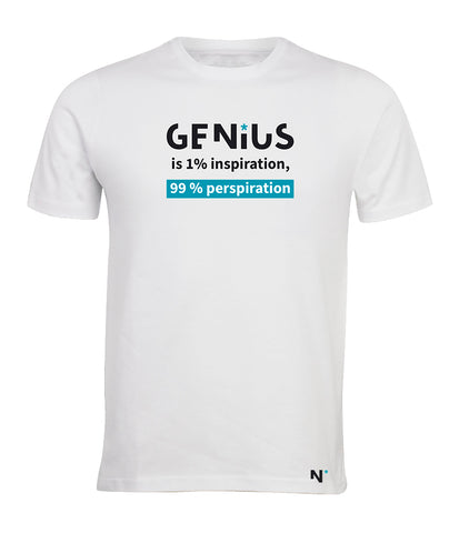 Genius is 1% inspiration, 99% perspiration